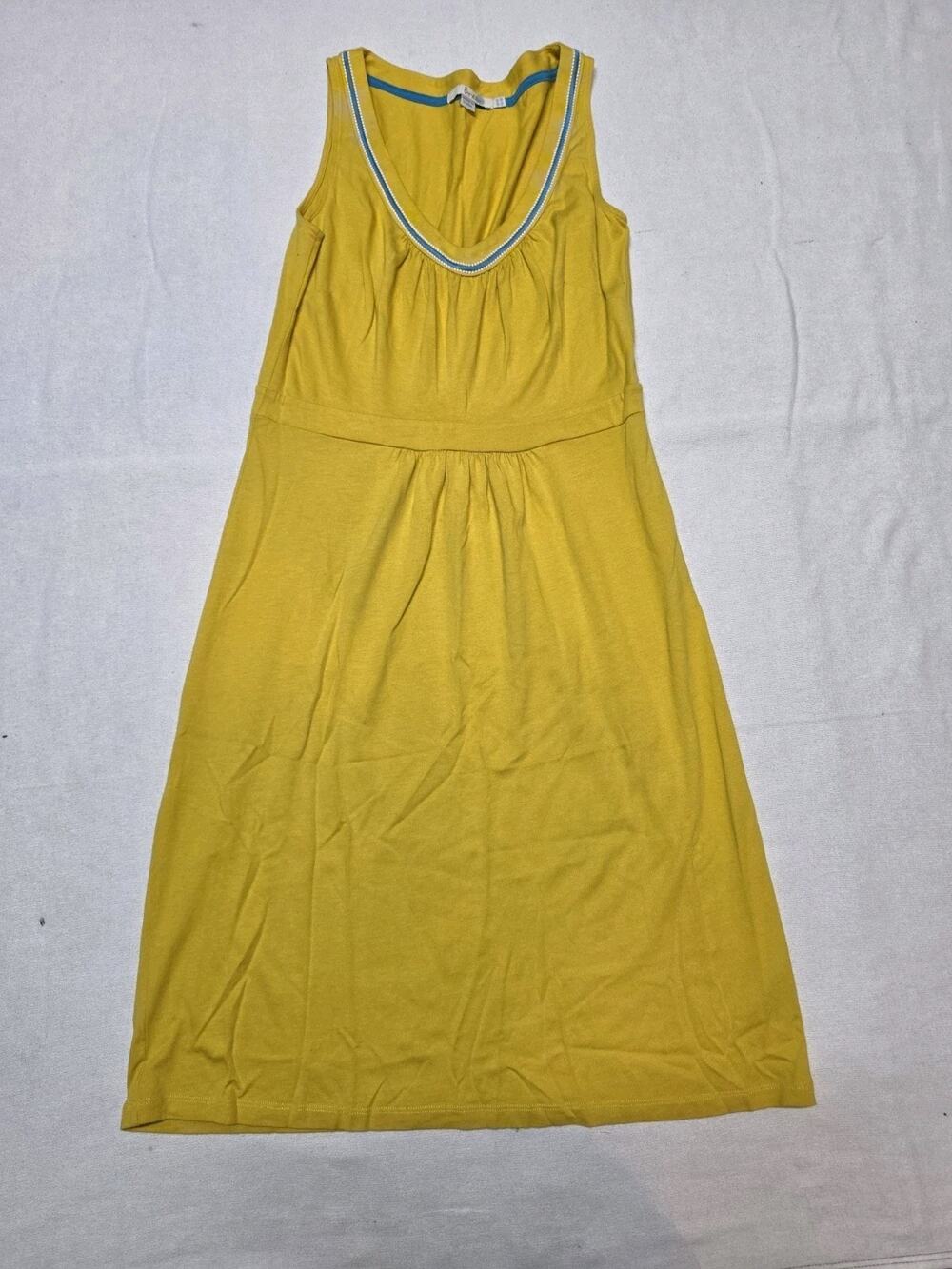 Free People Women’s XS Mustard Yellow Sleeveless Racerback Midi Maxi Dress Boho